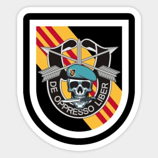 US Army 5th Special Forces Group Skull  De Oppresso Liber 5th SFG - Gift for Veterans Day 4th of July or Patriotic Memorial Day Sticker